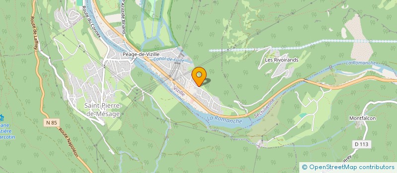 localisation de l'entreprise MADAME LWIZA BENZEKHROUFA  VIZILLE