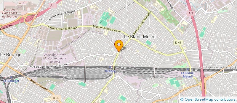 localisation de l'entreprise MADAME LWIZA GUERROUT  DRANCY