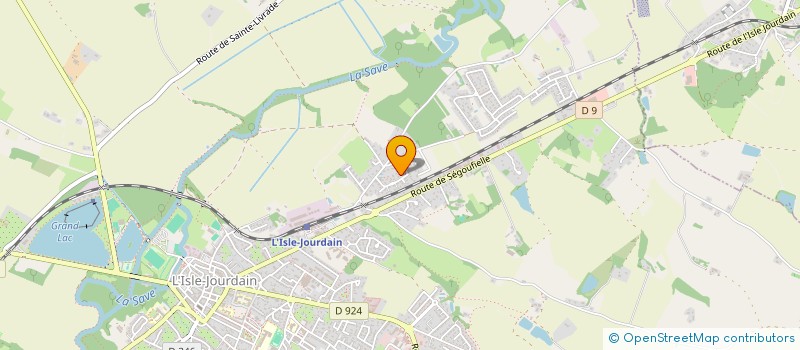 localisation de l'entreprise MADAME LYA RODDE  L'ISLE-JOURDAIN