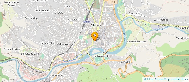 localisation de l'entreprise MADAME LYANA MOUNABORO  MILLAU