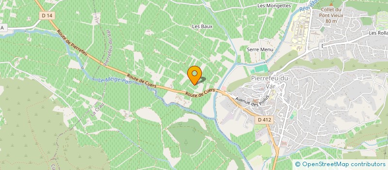 localisation de l'entreprise MADAME LYCIA GARNIER  PIERREFEU-DU-VAR