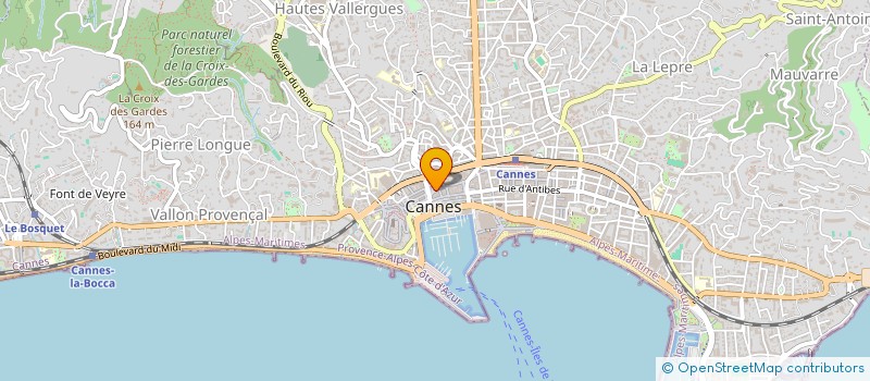 localisation de l'entreprise MADAME LYDGIE COTTARD à CANNES