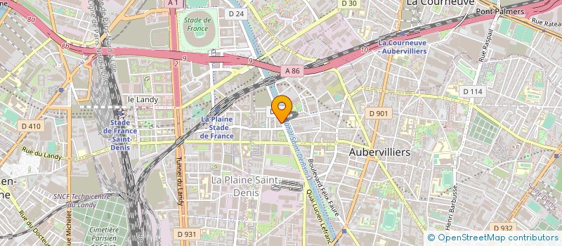 localisation de l'entreprise MADAME LYDIA ABBADI à AUBERVILLIERS