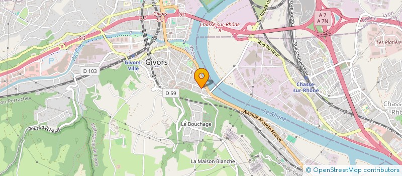 localisation de l'entreprise MADAME LYDIA ABBAS  GIVORS