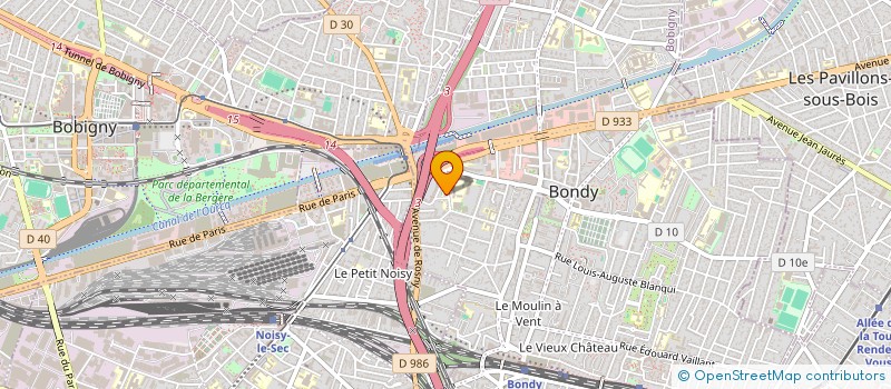 localisation de l'entreprise MADAME LYDIA ABDICHE  BONDY