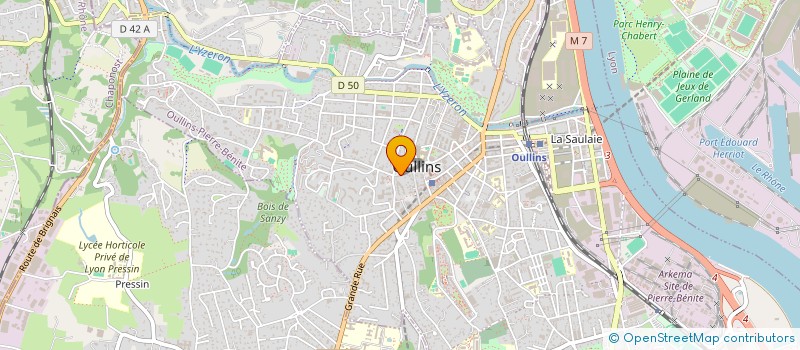 localisation de l'entreprise MADAME LYDIA ABED  OULLINS-PIERRE-BENITE