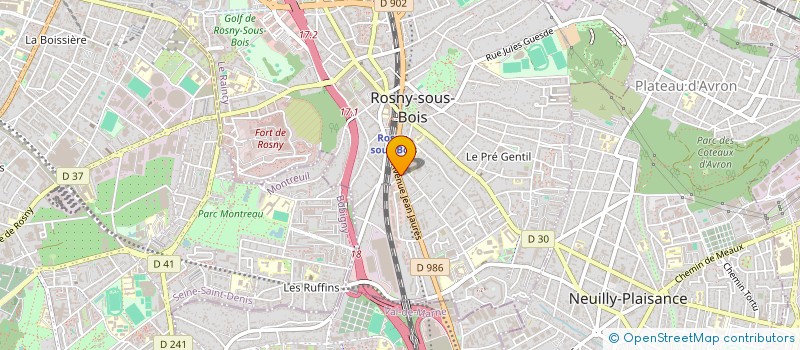 localisation de l'entreprise MADAME LYDIA ADAMS  ROSNY-SOUS-BOIS