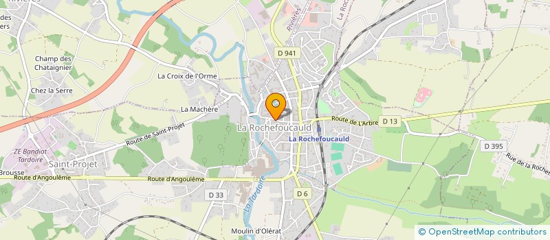 localisation de l'entreprise MADAME LYDIA AUDEVART à LA ROCHEFOUCAULD-EN-ANGOUMOIS