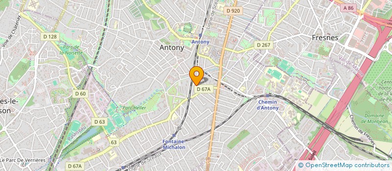 localisation de l'entreprise MADAME LYDIA BARES à ANTONY