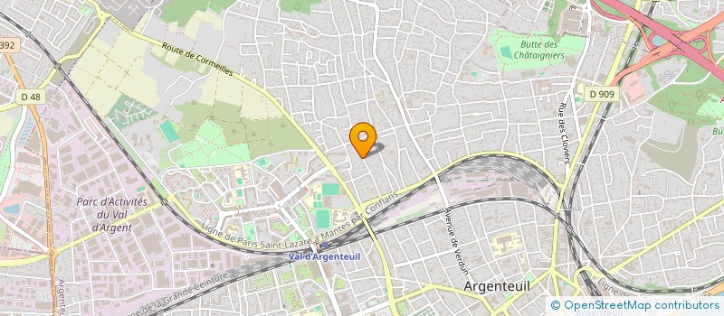 localisation de l'entreprise MADAME LYDIA BELLET  ARGENTEUIL