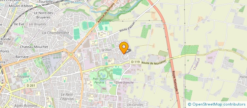 localisation de l'entreprise MADAME LYDIA BONARD  VALENCE