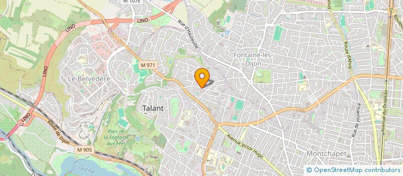 localisation de l'entreprise MADAME LYDIA BONATO  TALANT