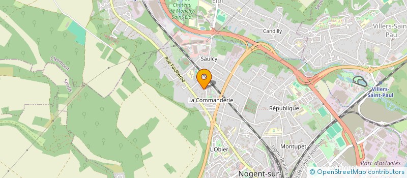 localisation de l'entreprise MADAME LYDIA BOUDA  NOGENT-SUR-OISE