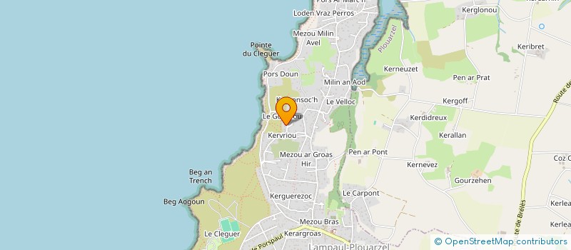 localisation de l'entreprise MADAME LYDIA-COLETTE VILLEFEU  LAMPAUL-PLOUARZEL