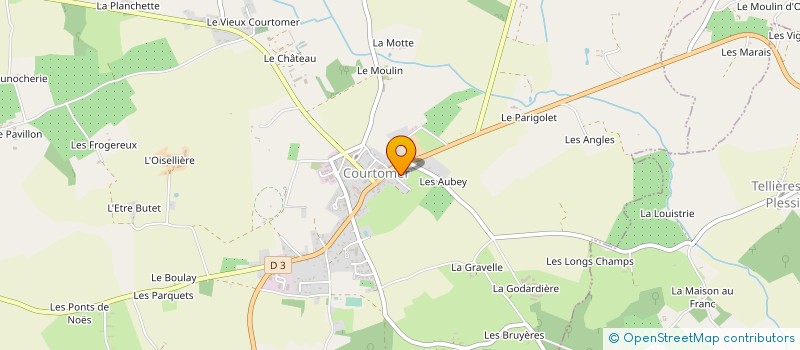 localisation de l'entreprise MADAME LYDIA COSNIER à COURTOMER