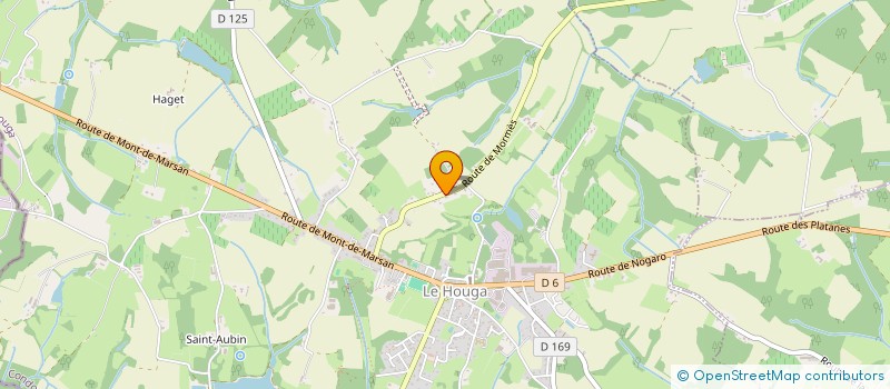 localisation de l'entreprise MADAME LYDIA DARRICAU  LE HOUGA