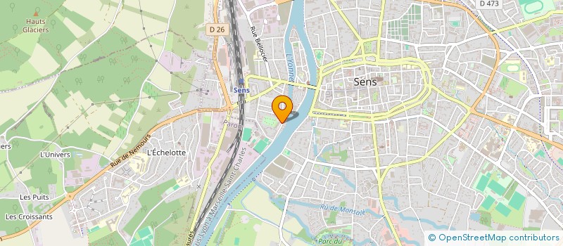 localisation de l'entreprise MADAME LYDIA DE MENIS  SENS