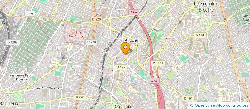 localisation de l'entreprise MADAME LYDIA DEBARRE  ARCUEIL