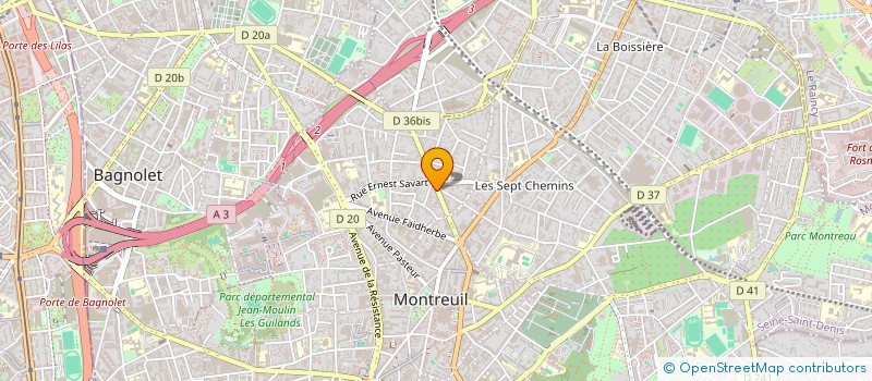 localisation de l'entreprise MADAME LYDIA DEMETER  MONTREUIL