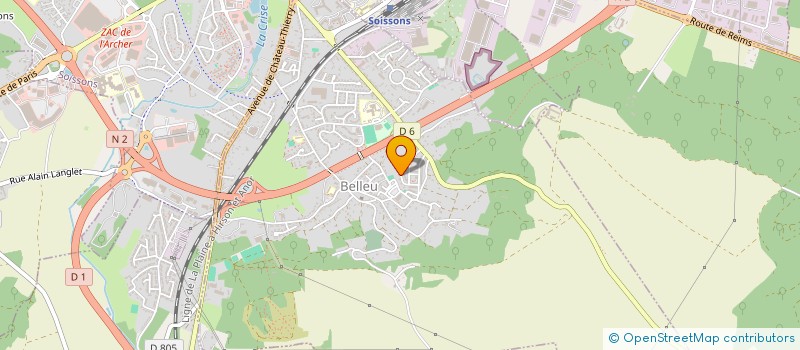 localisation de l'entreprise MADAME LYDIA DJELLOULI  BELLEU