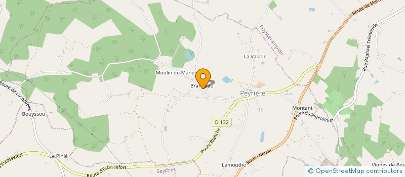 localisation de l'entreprise MADAME LYDIA DOSE  PEYRIERE