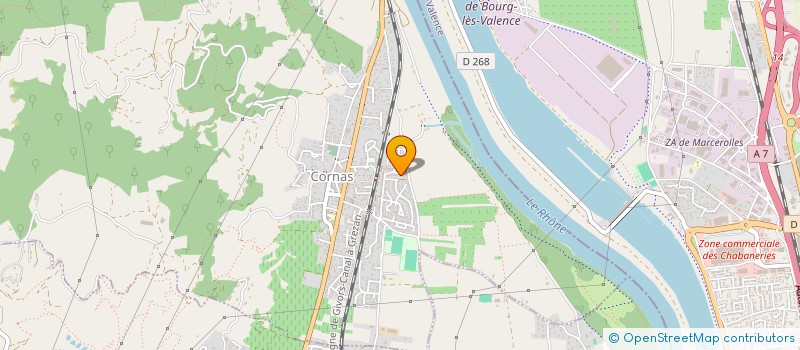 localisation de l'entreprise MADAME LYDIA GARCEZ NOGUEIRA  CORNAS