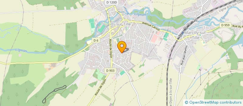 localisation de l'entreprise MADAME LYDIA GEORGE  IS-SUR-TILLE