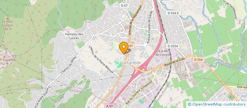 localisation de l'entreprise MADAME LYDIA GERARD  TOULON