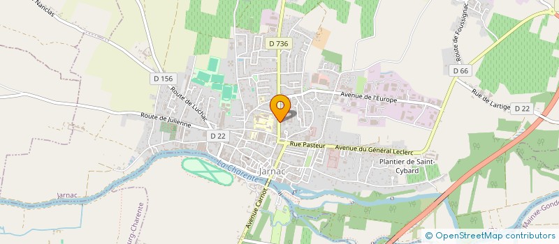 localisation de l'entreprise MADAME LYDIA GOUJON  JARNAC