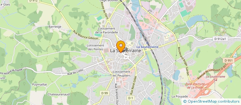 localisation de l'entreprise MADAME LYDIA GRAPTON à LA SOUTERRAINE