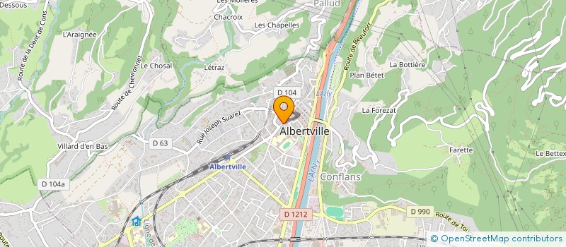 localisation de l'entreprise MADAME LYDIA GUARDIOLA à ALBERTVILLE
