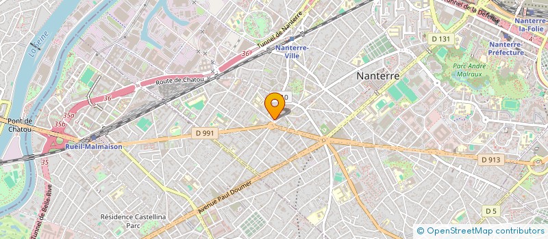 localisation de l'entreprise MADAME LYDIA GUERRA  NANTERRE