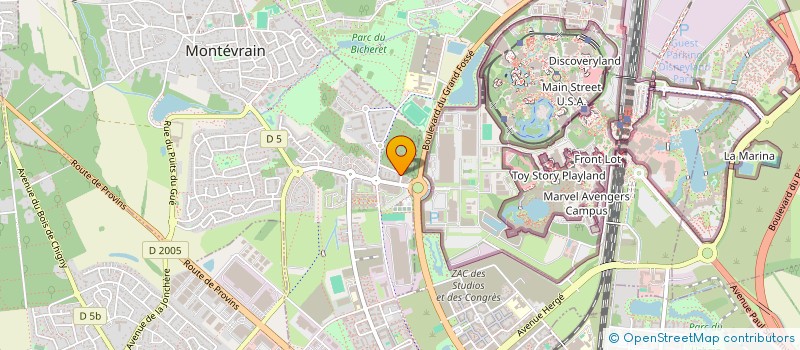 localisation de l'entreprise MADAME LYDIA HADJEB  MONTEVRAIN