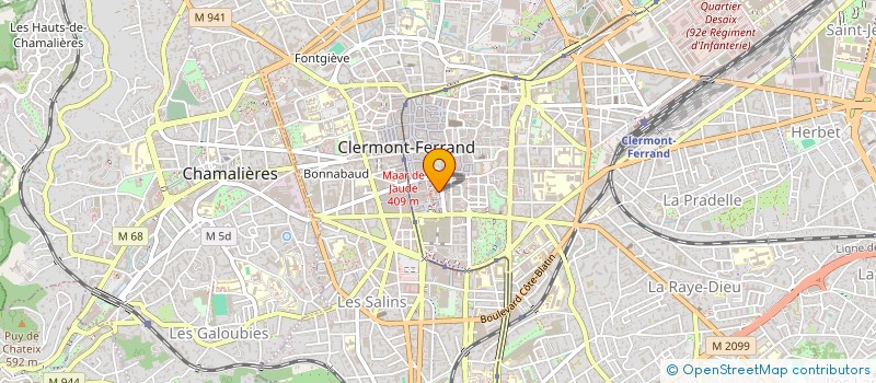 localisation de l'entreprise MADAME LYDIA HELFRID  CLERMONT-FERRAND