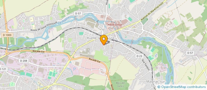 localisation de l'entreprise MADAME LYDIA HERAULT  RUELLE-SUR-TOUVRE