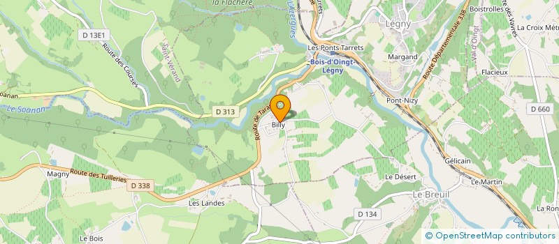 localisation de l'entreprise MADAME LYDIA HERNANDEZ  LEGNY