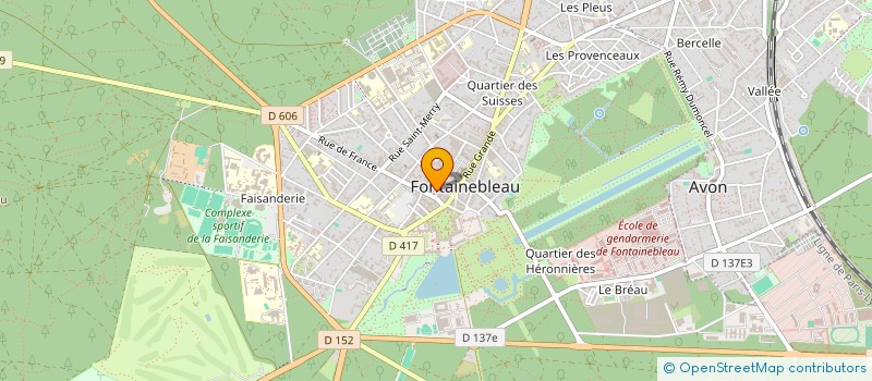 localisation de l'entreprise MADAME LYDIA HONORE  FONTAINEBLEAU