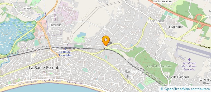 localisation de l'entreprise MADAME LYDIA HUGARD à LA BAULE-ESCOUBLAC