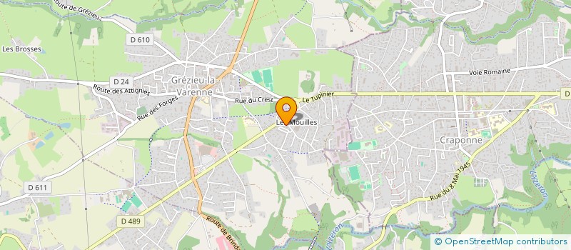 localisation de l'entreprise MADAME LYDIA JARRIGE  GREZIEU-LA-VARENNE