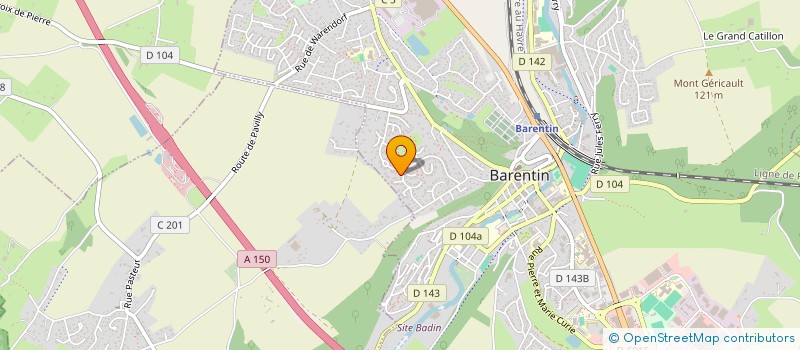 localisation de l'entreprise MADAME LYDIA JEANVOINE  BARENTIN