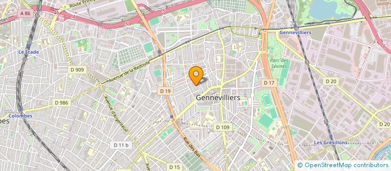 localisation de l'entreprise MADAME LYDIA KHALFOUN  GENNEVILLIERS