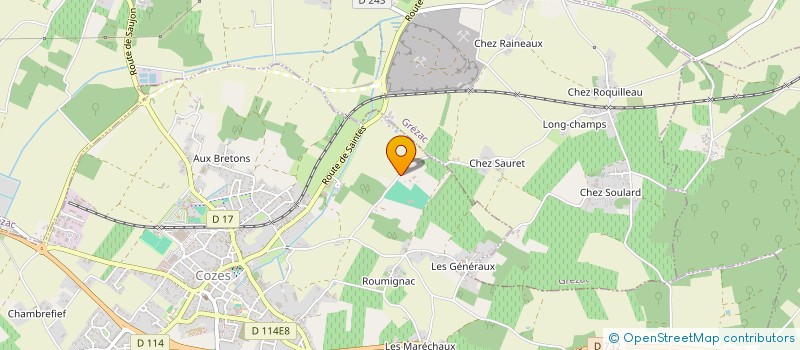 localisation de l'entreprise MADAME LYDIA LAGARDE  COZES