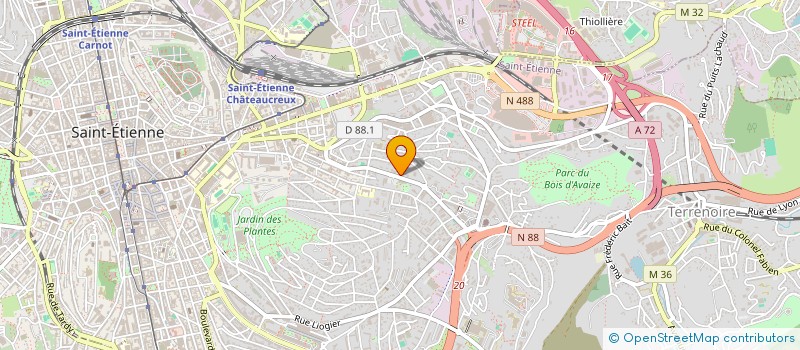 localisation de l'entreprise MADAME LYDIA LAPALUS  SAINT-ETIENNE