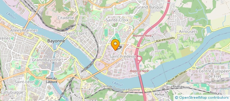 localisation de l'entreprise MADAME LYDIA LECLAIR  BAYONNE