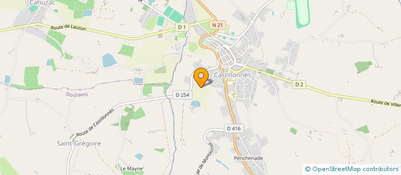 localisation de l'entreprise MADAME LYDIA MARTINEZ  CASTILLONNES