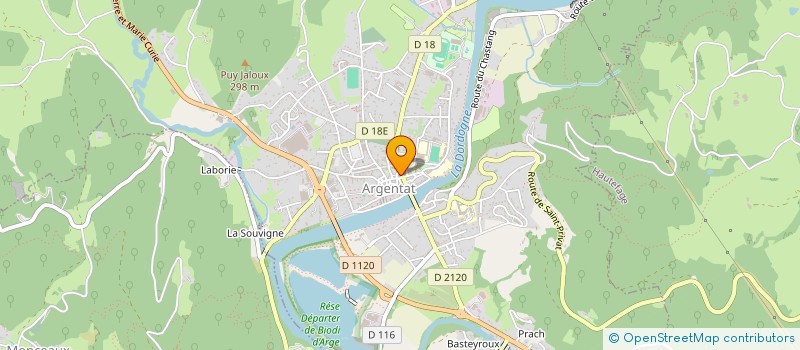 localisation de l'entreprise MADAME LYDIA MIELVAQUE  ARGENTAT-SUR-DORDOGNE