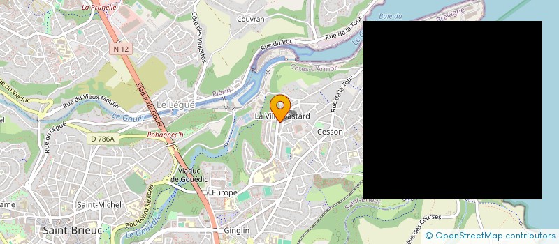 localisation de l'entreprise MADAME LYDIA MWENGA MULUMBA à SAINT-BRIEUC