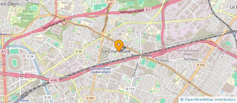 localisation de l'entreprise MADAME LYDIA OUNNAR à LA COURNEUVE