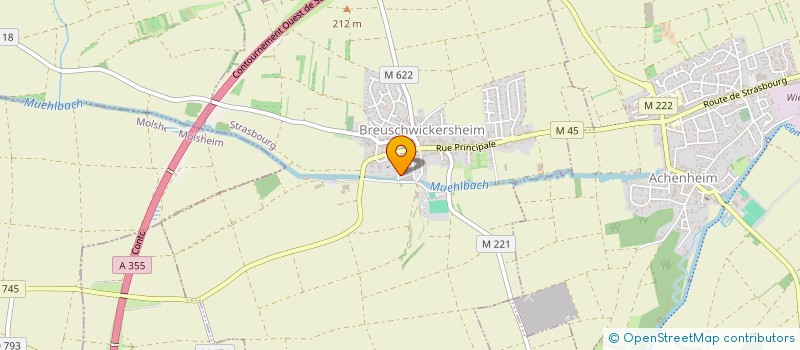 localisation de l'entreprise MADAME LYDIA PFEIFFER  BREUSCHWICKERSHEIM