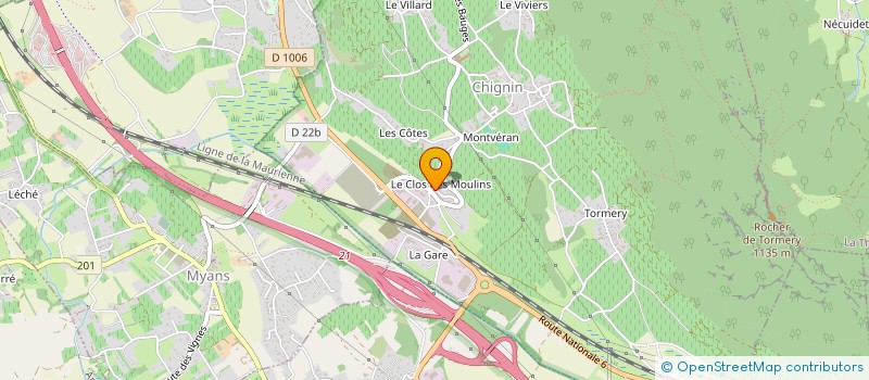 localisation de l'entreprise MADAME LYDIA PICHOT  MONTMELIAN